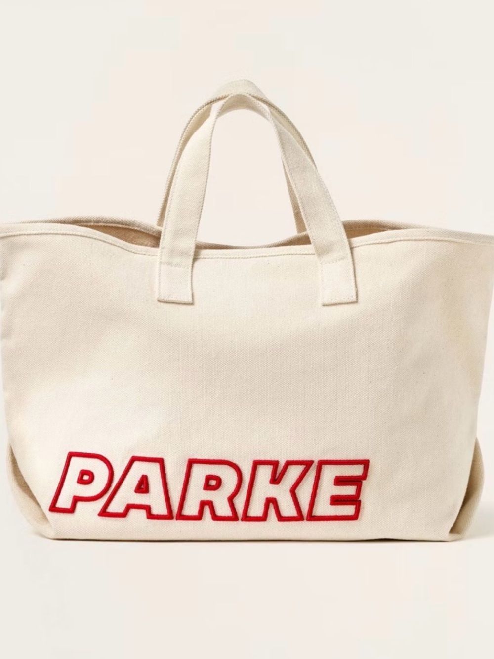 Parke by Target…Canvas Tote Bag with Red Logo